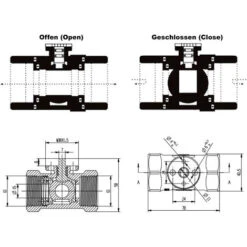 Vanne 2 Voies Motorisée Motovanne Électrovanne De Zone Deux à Bille Chauffage 230V DN25 33.7mm (1) 7 Vanne 2 Voies Motorisée Motovanne Électrovanne De Zone Deux à Bille Chauffage 230V DN25 33.7mm (1) -Atlantic Magasin 808216 3