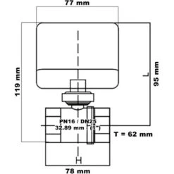 Vanne 2 Voies Motorisée Motovanne Électrovanne De Zone Deux à Bille Chauffage 230V DN25 33.7mm (1) 8 Vanne 2 Voies Motorisée Motovanne Électrovanne De Zone Deux à Bille Chauffage 230V DN25 33.7mm (1) -Atlantic Magasin 808216 4