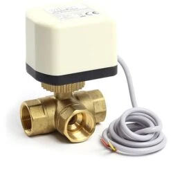 Vanne 3 Voies Motorisée Motovanne Électrovanne De Zone à Bille Chauffage DN20 26.9 Mm (3/4) 220VAC