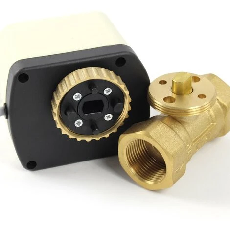 Vanne 2 Voies Motorisée Motovanne Électrovanne De Zone Deux à Bille Chauffage DN20 26.9mm (3/4) 2 Vanne 2 Voies Motorisée Motovanne Électrovanne De Zone Deux à Bille Chauffage DN20 26.9mm (3/4) – Image 2