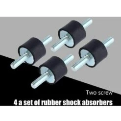 4pcs M6 Supports D'Isolation En Caoutchouc Anti-vibrations Montage D'Isolateur Amortisseur De Pompe à Compresseur D'Air Avec Vis 20 X 15 -Atlantic Magasin 80884151 4