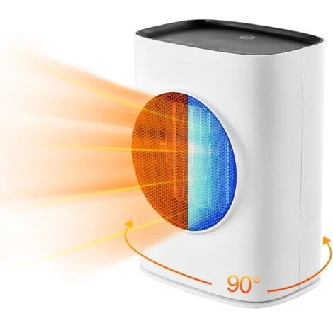 Meykoers Chauffage électrique Soufflant 750-1500W Petit Ménage Chauffage Soufflant Blanc PTC Chaleur Chauffage Silencieux 1 Meykoers Chauffage électrique Soufflant 750-1500W Petit Ménage Chauffage Soufflant Blanc PTC Chaleur Chauffage Silencieux