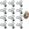 12 Pièces Radiateur Purge Clés Purgeur D'eau Pour Chauffage Vidange Universel Radiateur Cadeau