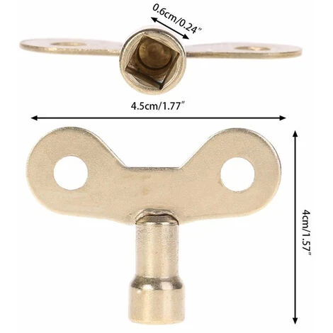 3pcs Radiator Key Pipe Discharge Key Solid Tap For Air Valve Pipe Tool 2 3pcs Radiator Key Pipe Discharge Key Solid Tap For Air Valve Pipe Tool – Image 2