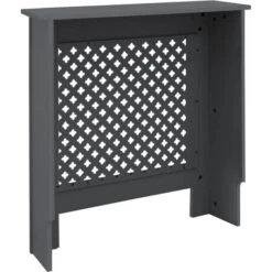 Cache-radiateur Motif Nid D'abeille Habillage En MDF Anthracite 78x19x82 Cm -Atlantic Magasin 81220970 3