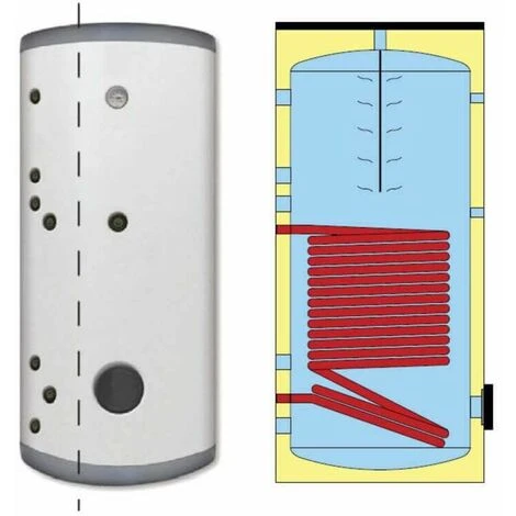 FCS Ballon ECS Solaire 150 Litres 1 échangeur 1 FCS Ballon ECS Solaire 150 Litres 1 échangeur