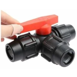LOKIUA 1pcs Valve De Tuyau De Connexion Rapide à Trois Voies Pe Utile - A8 (noir 32mm) -Atlantic Magasin 81297254 3
