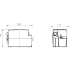 Pompe De Relevage à Condensats SANICONDENS PRO 6,2 L/min - SFA - SK6 -Atlantic Magasin 81648484 3