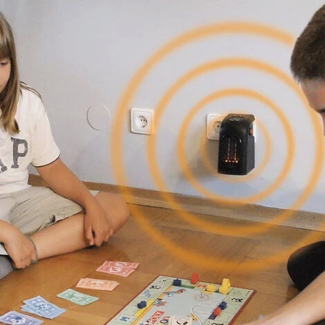 Chauffage D'appoint Electrique Sur Prise Murale 400 W - Ecran LCD Avec Thermostat 2 Chauffage D'appoint Electrique Sur Prise Murale 400 W - Ecran LCD Avec Thermostat – Image 2