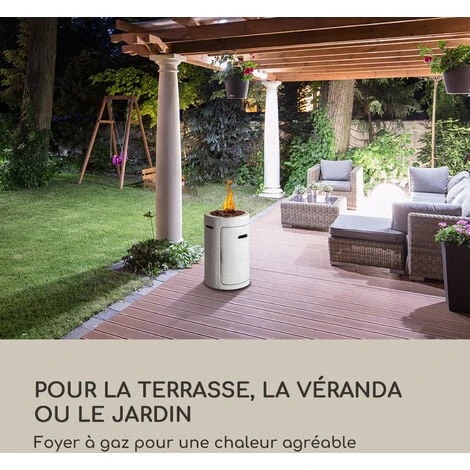 Braséro à Gaz - Blumfeldt Crete 13 kw Gaz Liquide Acier Inoxydable - Blanc 2 Braséro à Gaz - Blumfeldt Crete 13 kw Gaz Liquide Acier Inoxydable - Blanc – Image 2