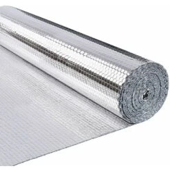 Isolant Thermique A Bulle Double Couche Aluminium Radiateur Reflecteur 1.22x10m