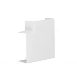 Angle Plat Variable Lifea Pour LF/LFF40090 H 90mm X P 40mm RAL 9016 Pure HAGER LFF4009059016