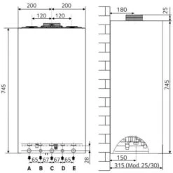 Chaudière à Condensation Chaffoteaux INOA S 24kW MET/LPG 3310664 -Atlantic Magasin 83290195 3