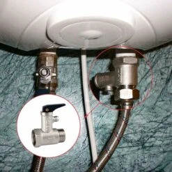 1 Pièce 0,7 MPa Filetage Extérieur 1/2 X Filetage Intérieur En Laiton Nickelé, Valve De Sécurité Pour Chauffe-eau -Atlantic Magasin 83995966 3