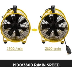 VEVOR Ventilateur De Cylindre Diametre Du Ventilateu, Ventilateur Industriel, Extracteur De Conduit Aerateur DeAir Debit DeAir (10 In / 320 W / Tuyau 10 M) 7 VEVOR Ventilateur De Cylindre Diametre Du Ventilateu, Ventilateur Industriel, Extracteur De Conduit Aerateur DeAir Debit DeAir (10 In / 320 W / Tuyau 10 M) -Atlantic Magasin 85314691 3