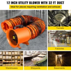 VEVOR Ventilateur De Cylindre Diametre Du Ventilateur 300 Mm, Ventilateur Industriel 520 W Tuyau 10 M, Extracteur De Conduit Aerateur DeAir Debit DeAir 3900 M3/h, Extracteur DeAir Vitesse 2800 Tr/min 7 VEVOR Ventilateur De Cylindre Diametre Du Ventilateur 300 Mm, Ventilateur Industriel 520 W Tuyau 10 M, Extracteur De Conduit Aerateur DeAir Debit DeAir 3900 M3/h, Extracteur DeAir Vitesse 2800 Tr/min -Atlantic Magasin 85314728 3