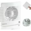 Capteur D'humidité 100 Mm Et Minuterie Ventilateur Extracteur D'air Avec Clapet Anti-retour + Moustiquaire Intégrée 7 W DB(A) 26 Pour Salle De Bain Cuisine Bureau WC Silencieux