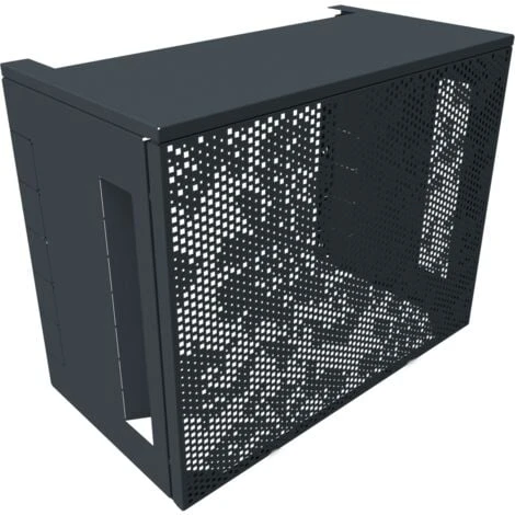 Cache Clim Et Pompe à Chaleur ATOLE En Aluminium Thermolaqué - Taille 1 - Gris Anthracite 1 Cache Clim Et Pompe à Chaleur ATOLE En Aluminium Thermolaqué - Taille 1 - Gris Anthracite