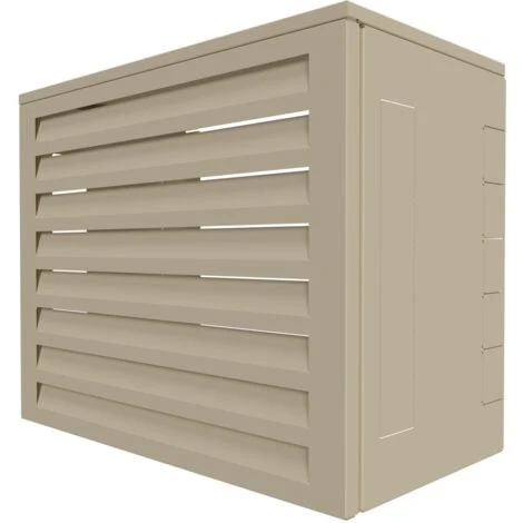Cache Clim Et Pompe à Chaleur Acoustique ATOLE En Aluminium Thermolaqué - Taille 1 - Crème 2 Cache Clim Et Pompe à Chaleur Acoustique ATOLE En Aluminium Thermolaqué - Taille 1 - Crème – Image 2