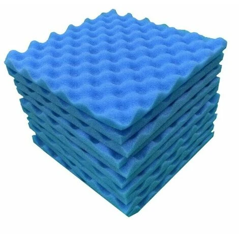 10 Pices Panneau De Mousse Acoustique Arrt Sonore Ponge Dabsorption Studio KTV Insonoris Bleu 2 10 Pices Panneau De Mousse Acoustique Arrt Sonore Ponge Dabsorption Studio KTV Insonoris Bleu – Image 2