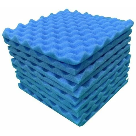 10 Pices Panneau De Mousse Acoustique Arrt Sonore Ponge Dabsorption Studio KTV Insonoris Bleu 3 10 Pices Panneau De Mousse Acoustique Arrt Sonore Ponge Dabsorption Studio KTV Insonoris Bleu – Image 3
