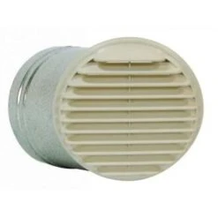 SAUTER Entrée/sortie D'air Murale Beige Pour Chauffe-eau Thermodynamique - Ø 160 Mm