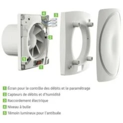 SAUTER Ventilation Permanente Individuelle Salle De Bain Antibuée Zému Smart 9 SAUTER Ventilation Permanente Individuelle Salle De Bain Antibuée Zému Smart -Atlantic Magasin 86494388 5