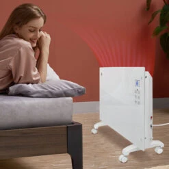 AUFUN Smart Chauffage électrique, Radiateur Electrique En Verre 2 Niveaux De Chaleur 1000 Et 2000 Watts, (Blanc) -Atlantic Magasin 87110717 4