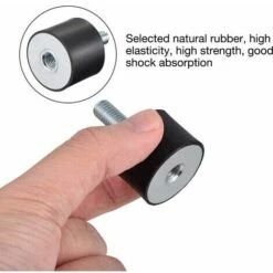 YOIURT Supports Isolateur En Caoutchouc, 4 Pièces Vis En Caoutchouc Anti Vibrations Amortisseur De Vibrations Support De Fixation (VD30 X 20, M8 X 20) -Atlantic Magasin 87920975 3