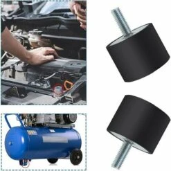YOIURT Supports Isolateur En Caoutchouc, 4 Pièces Vis En Caoutchouc Anti Vibrations Amortisseur De Vibrations Support De Fixation (VD30 X 20, M8 X 20) -Atlantic Magasin 87920975 5