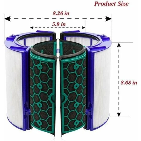 SVKBJROY Filtre Hepa Charbon Actif Pour Purificateur D’air Dyson Pure Cool Link TP04 TP05 HP04 HP05 DP04 5 SVKBJROY Filtre Hepa Charbon Actif Pour Purificateur D’air Dyson Pure Cool Link TP04 TP05 HP04 HP05 DP04 – Image 5