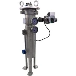 Pot à Boue Magnétique Inox 50/60 - 2 Pouces Avec Circulateur 12 M3/h Et Poche Filtrante 50µm - 10 Bars Max