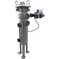 Désemboueur Magnétique Inox 33/42 - 1 Pouces 1/4 Avec Circulateur 4 M3/h Et Poche Filtrante 50µm - 10 Bars Max