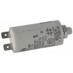 Condensateur De Démarrage Universel 2µF 450V Ø25mm Longueur 49mm Fixation M8 2 Cosses Permanent Moteur Appareils Electriques Ménagers Pompe Volet Roulant Connecteur