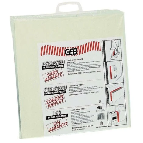 GEB - Plaque Isolante - 1100 °C - 500x500 Mm 1 GEB - Plaque Isolante - 1100 °C - 500x500 Mm