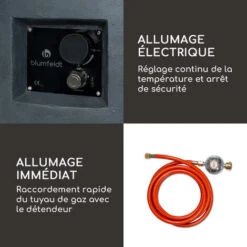 Chauffage à Gaz - Blumfeldt Pilos - 40.000 Btu/13kw - Couverture Brûleur En Acier Inoxydable - Gris Foncé 9 Chauffage à Gaz - Blumfeldt Pilos - 40.000 Btu/13kw - Couverture Brûleur En Acier Inoxydable - Gris Foncé -Atlantic Magasin 88715621 5