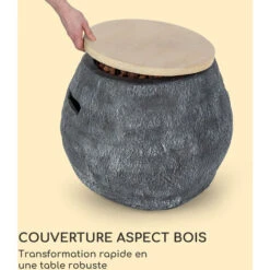 Braséro - Blumfeldt Andros - 40.000btu/13kw Couvercle Brûleur En Acier Inoxydable - Gris -Atlantic Magasin 88715623 4