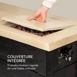 Chauffage à Gaz - Blumfeldt Corinth - 40.000btu/13kw - Couverture Brûleur En Acier Inoxydable - Noir -Atlantic Magasin 88715634 4