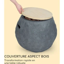 Chauffage à Gaz - Blumfeldt Andros - 40.000btu/13kw Couvercle Brûleur En Acier Inoxydable - Gris -Atlantic Magasin 88715955 4