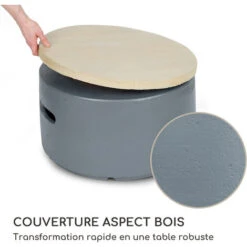 Chauffage à Gaz - Blumfeldt Pilos - 40.000 Btu/13kw - Couverture Brûleur En Acier Inoxydable - Gris -Atlantic Magasin 88716219 4