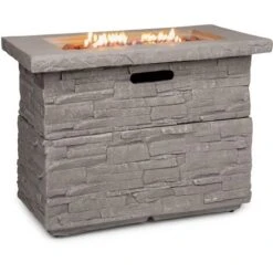 Chauffage à Gaz - Blumfeldt Anafi - 40.000btu/13kw - Couverture Brûleur En Acier Inoxydable - Gris Clair