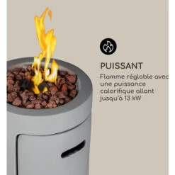 Braséro à Gaz - Blumfeldt Crete 13 kw Gaz Liquide Acier Inoxydable - Gris Clair -Atlantic Magasin 88716276 3