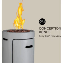 Braséro à Gaz - Blumfeldt Crete 13 kw Gaz Liquide Acier Inoxydable - Gris Clair -Atlantic Magasin 88716276 5