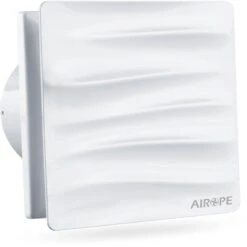 AIROPE -VAGUE- 100 Mm Ventilateur,Extracteur D'Air Avec Clapet Anti-Retour, 92 M3/h ,VMC, Design Moderne Et Aspect Esthétique Pour Salle De Bain,Cuisine,Bureau,WC,Silencieux,Garantie 5 ANS