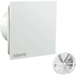 AIROPE -AB-100 Mm Ventilateur, VMC, Extracteur D'Air Avec Clapet Anti-Retour , Faible Consommation D'énergie ,pour Salle De Bain,Cuisine,Bureau,WC,Silencieux,Garantie 5 ANS