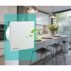 AIROPE -AB-100 Mm Ventilateur, VMC, Extracteur D'Air Avec Clapet Anti-Retour , Faible Consommation D'énergie ,pour Salle De Bain,Cuisine,Bureau,WC,Silencieux,Garantie 5 ANS -Atlantic Magasin 88768716 4