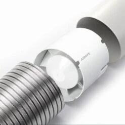 AIROPE - BA - 100 Mm Extracteur D'air Silencieux,107 M3/h,14 W,Conduit En Ligne,Axial De La Gain,Économe En énergie,Pour Le Bain,WC,toilette,tente,serre,cuisine,bureau,garage,Garantie 5 ANS -Atlantic Magasin 88768722 4