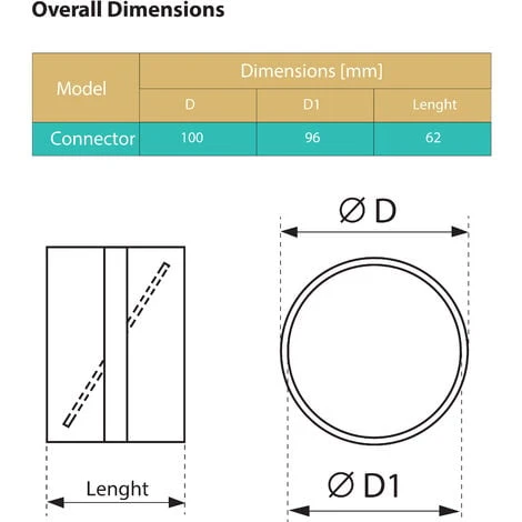 AIROPE- Raccord & Connecteur De Ø 100 Mm Avec Clapet Anti-Retour Pour Tuyau De Ventilation Conduit Rond Et Extracteur Système, Permet D'empêcher Le Retour De Fluide En Circulation.Garantie 5 ANS. 2 AIROPE- Raccord & Connecteur De Ø 100 Mm Avec Clapet Anti-Retour Pour Tuyau De Ventilation Conduit Rond Et Extracteur Système, Permet D'empêcher Le Retour De Fluide En Circulation.Garantie 5 ANS. – Image 2