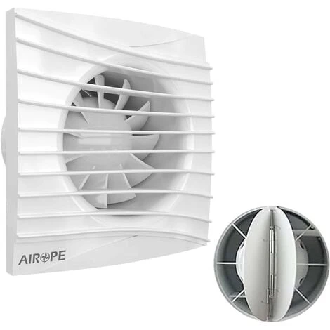 AIROPE-AF-C-125 Mm Ventilateur, VMC, Extracteur D'Air Avec Clapet Anti-Retour ,Faible Consommation D'énergie ,pour Salle De Bain,Cuisine,Bureau,WC,Silencieux,Garantie 5 ANS 1 AIROPE-AF-C-125 Mm Ventilateur, VMC, Extracteur D'Air Avec Clapet Anti-Retour ,Faible Consommation D'énergie ,pour Salle De Bain,Cuisine,Bureau,WC,Silencieux,Garantie 5 ANS
