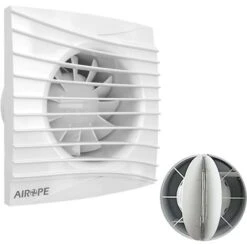 AIROPE-AF-C-100 Mm Ventilateur, VMC, Extracteur D'Air Avec Clapet Anti-Retour ,Faible Consommation D'énergie ,pour Salle De Bain,Cuisine,Bureau,WC,Silencieux,Garantie 5 ANS